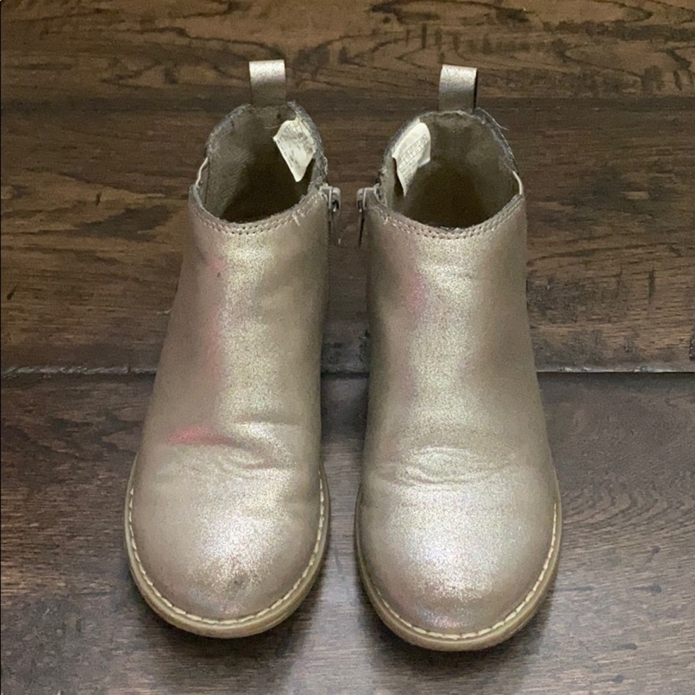 Gap Kids gold sparkle bootie boot shoe girls 1